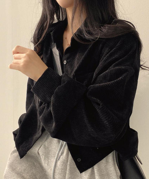 コーデュロイ長袖シャツジャケット